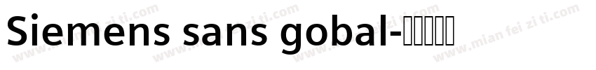 Siemens sans gobal字体转换